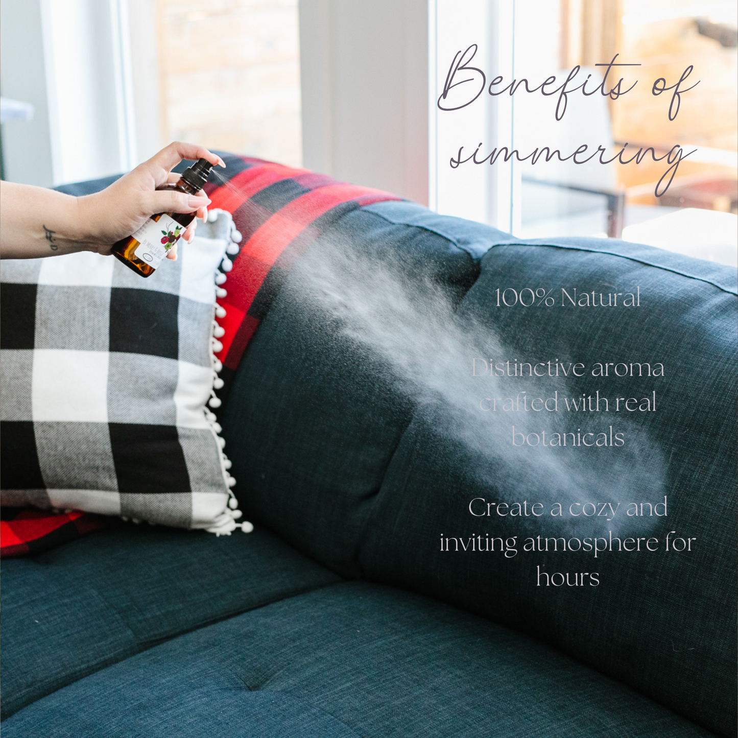 Be Harvested Simmer Mist, Natural Citrus Spice Room + Linen Spray