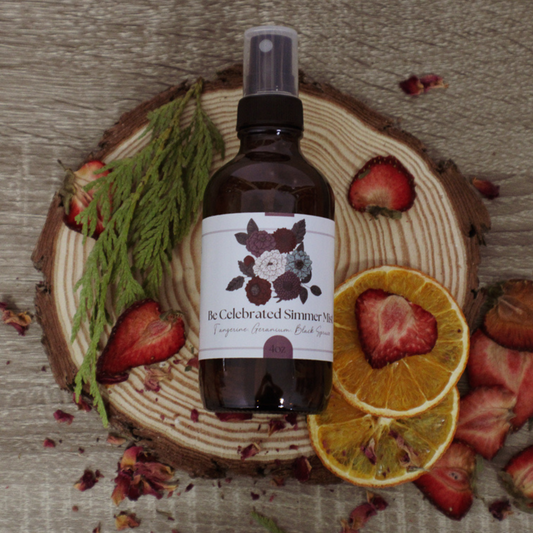 Be Celebrated Simmer Mist, Natural Citrus Floral Room + Linen Spray
