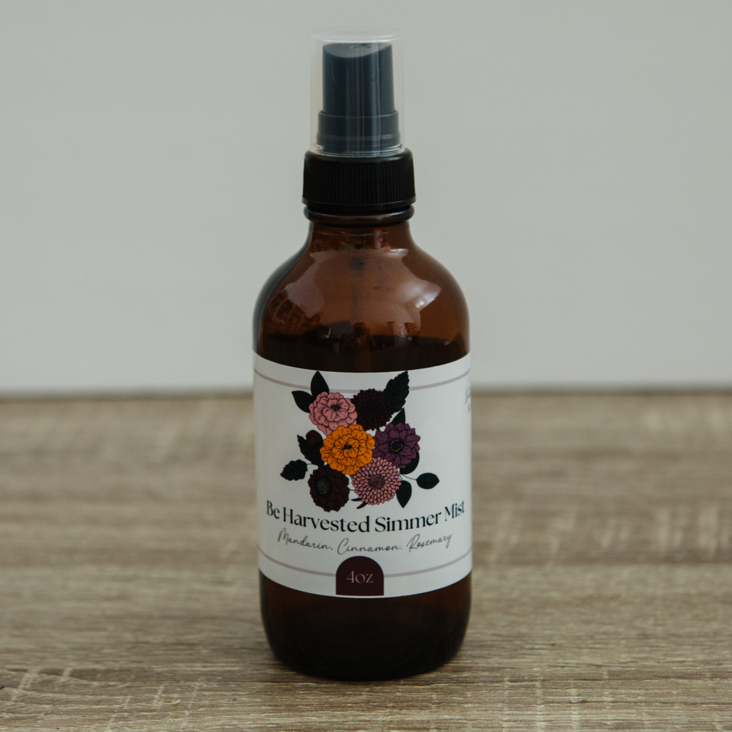 Be Harvested Simmer Mist, Natural Citrus Spice Room + Linen Spray