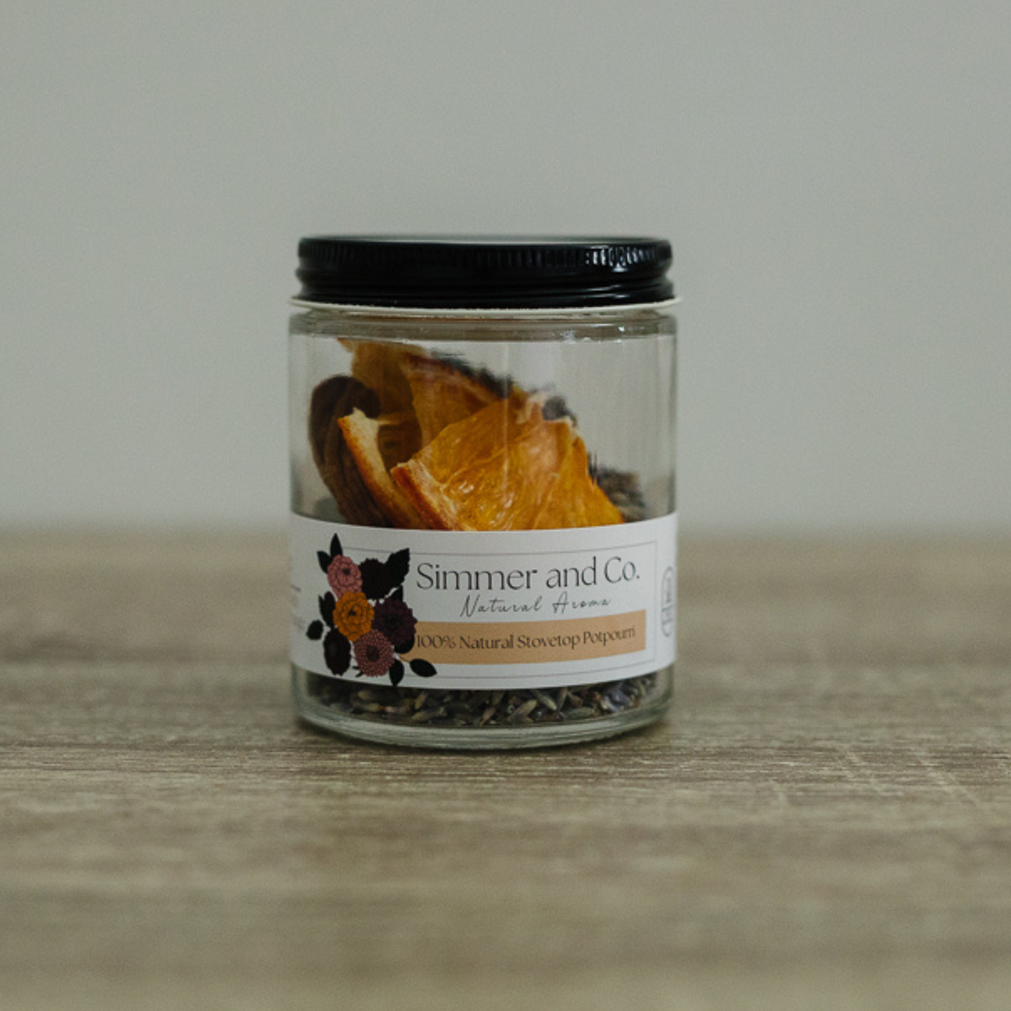 Be Serene Simmer Pot Mix, Natural Lavender Citrus Aroma – Jar Edition