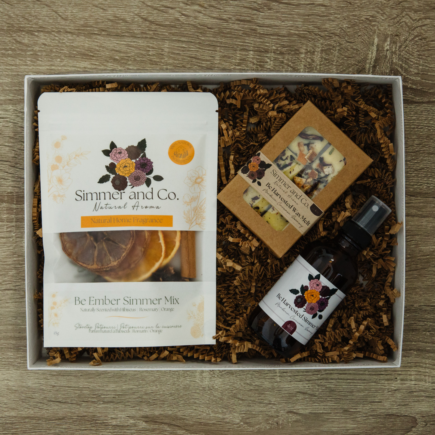 Gather & Glow Gift Set – Warm Citrus Spice & Autumn Herb Aroma Trio