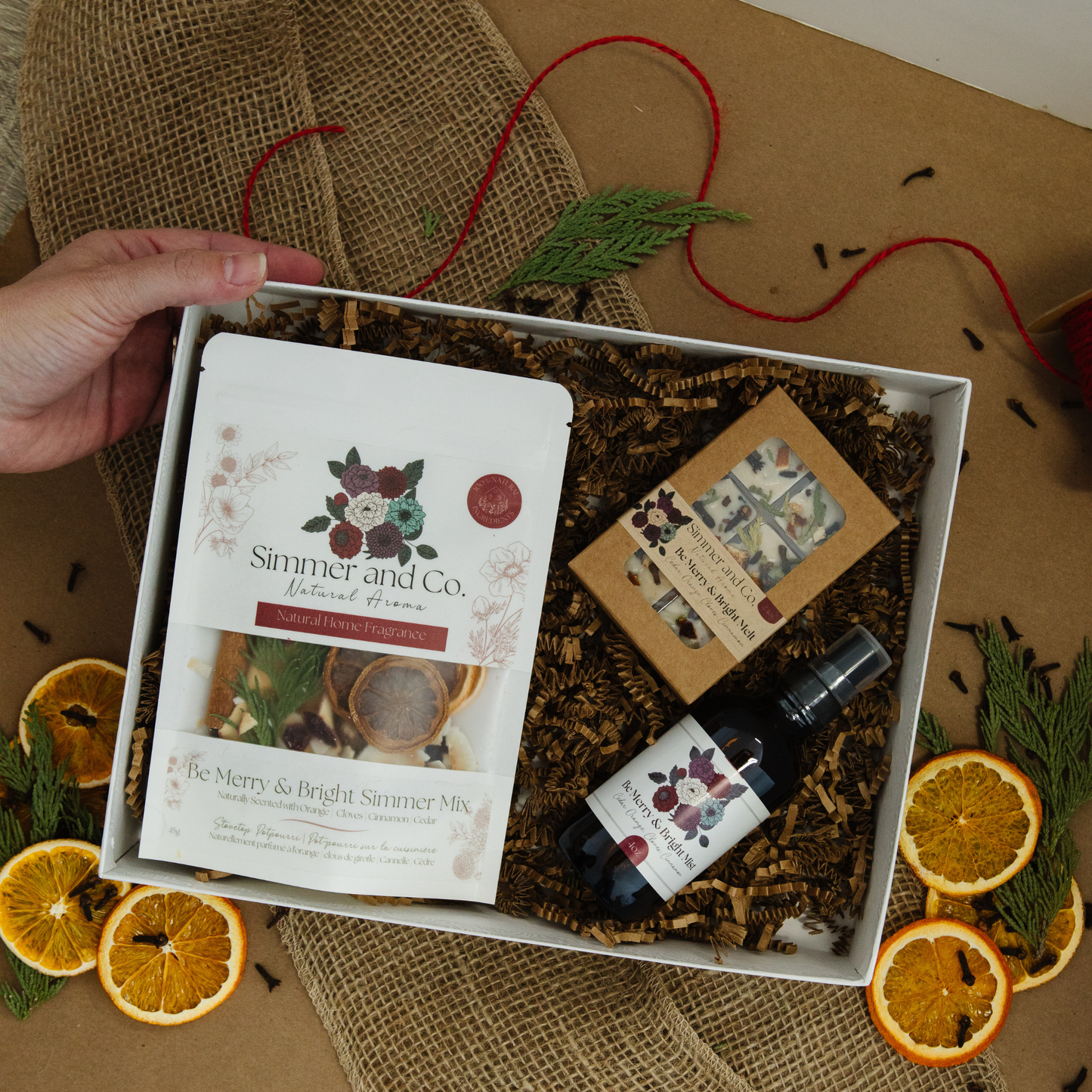 Merry Gift Set – Be Merry & Bright Simmer Aroma Trio