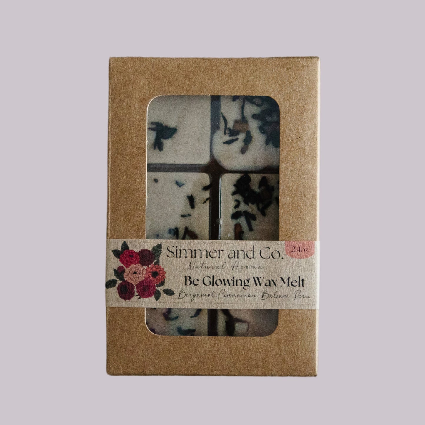 Be Glowing Simmer Melt, Botanical Scented Wax - Simmer and Co Natural Aroma Inc - Botanical Simmer Wax Melt
