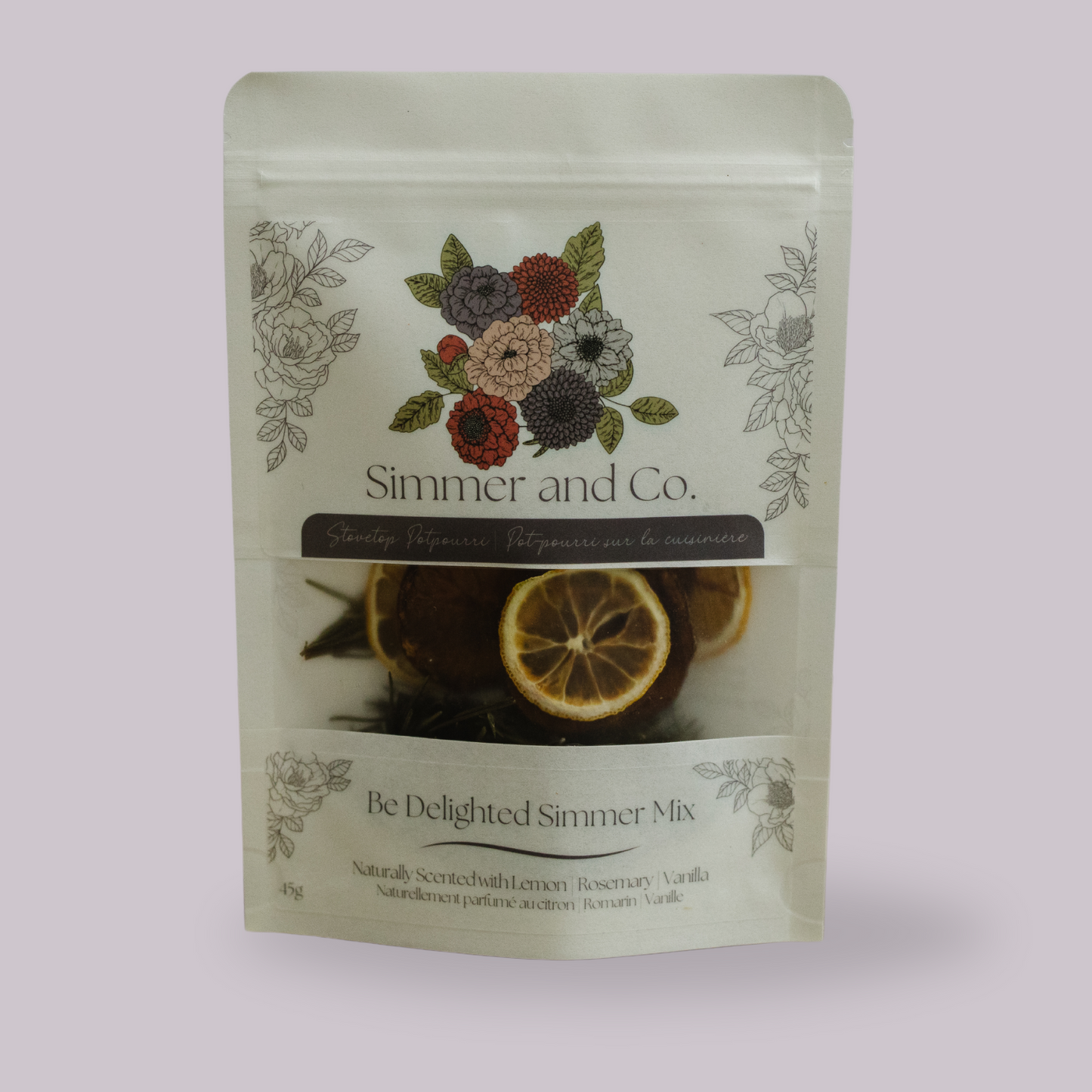 Be Delighted Simmer Pot Mix, Natural Lemon Vanilla Aroma