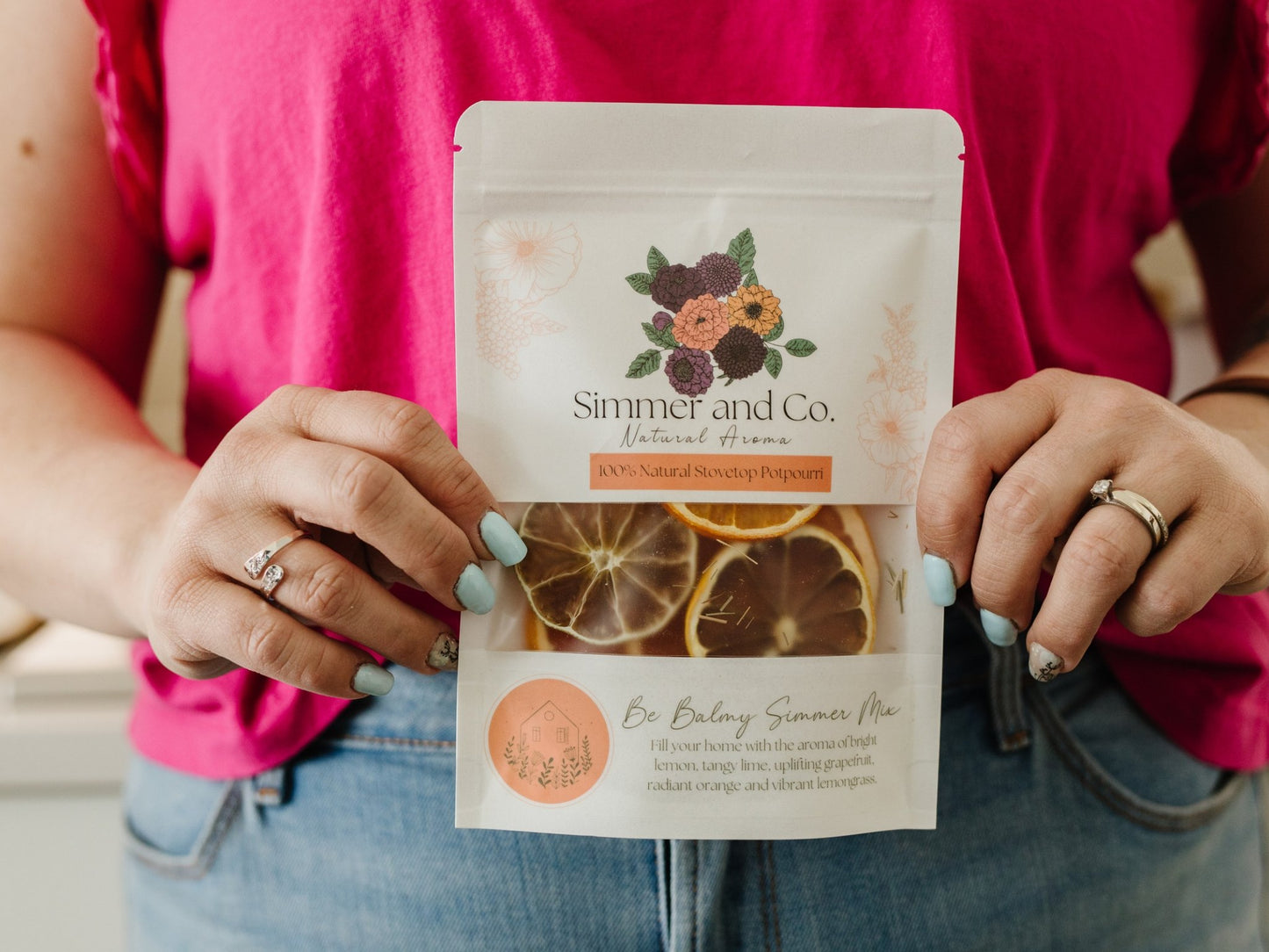 Be Balmy Simmer Mix, Stovetop Potpourri - Simmer and Co Natural Aroma Inc - Stovetop Potpourri Simmer Mix