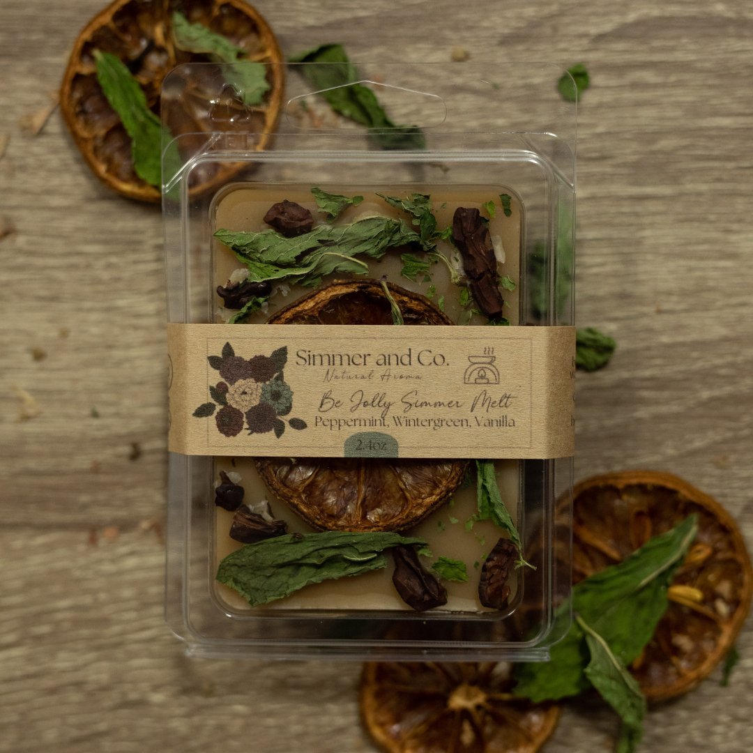 Be Jolly Simmer Melt, Botanical Scented Wax - Simmer and Co Natural Aroma Inc - Botanical Simmer Wax Melt