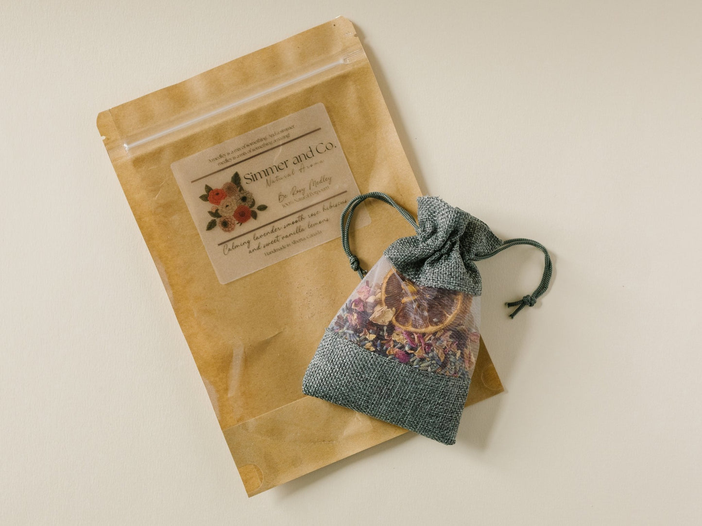 Be Rosy Simmer Medley - Simmer and Co Natural Aroma Inc - Potpourri Sachet Simmer Medley