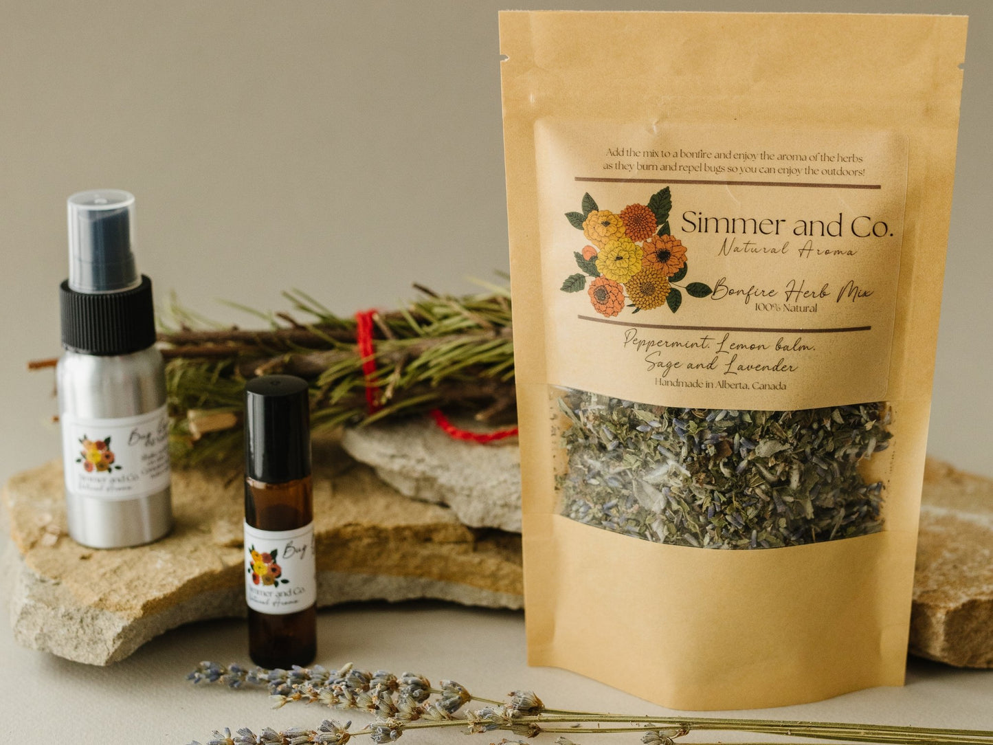 All Natural Bug Repellent Spray - Simmer and Co Natural Aroma Inc - Summer Essentials