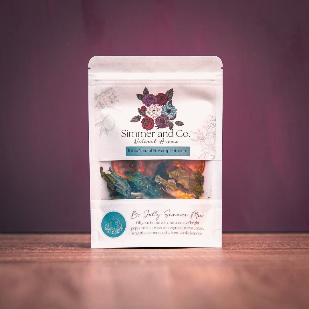 Be Jolly Simmer Mix, Stovetop Potpourri - Simmer and Co Natural Aroma Inc - Stovetop Potpourri Simmer Mix