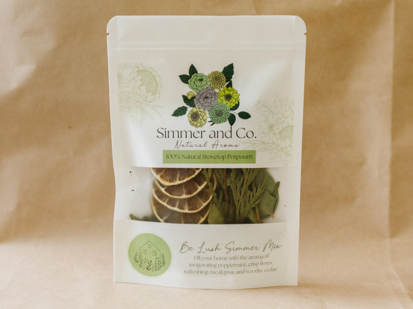 Be Lush Simmer Mix, , Stovetop Potpourri - Simmer and Co Natural Aroma Inc - Stovetop Potpourri Simmer Mix