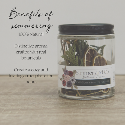 Be Northern Simmer Pot Mix, Natural Wooded Citrus Aroma – Jar Edition