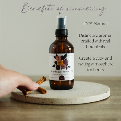 Be Indulgent Simmer Mist, Room and Linen Spray