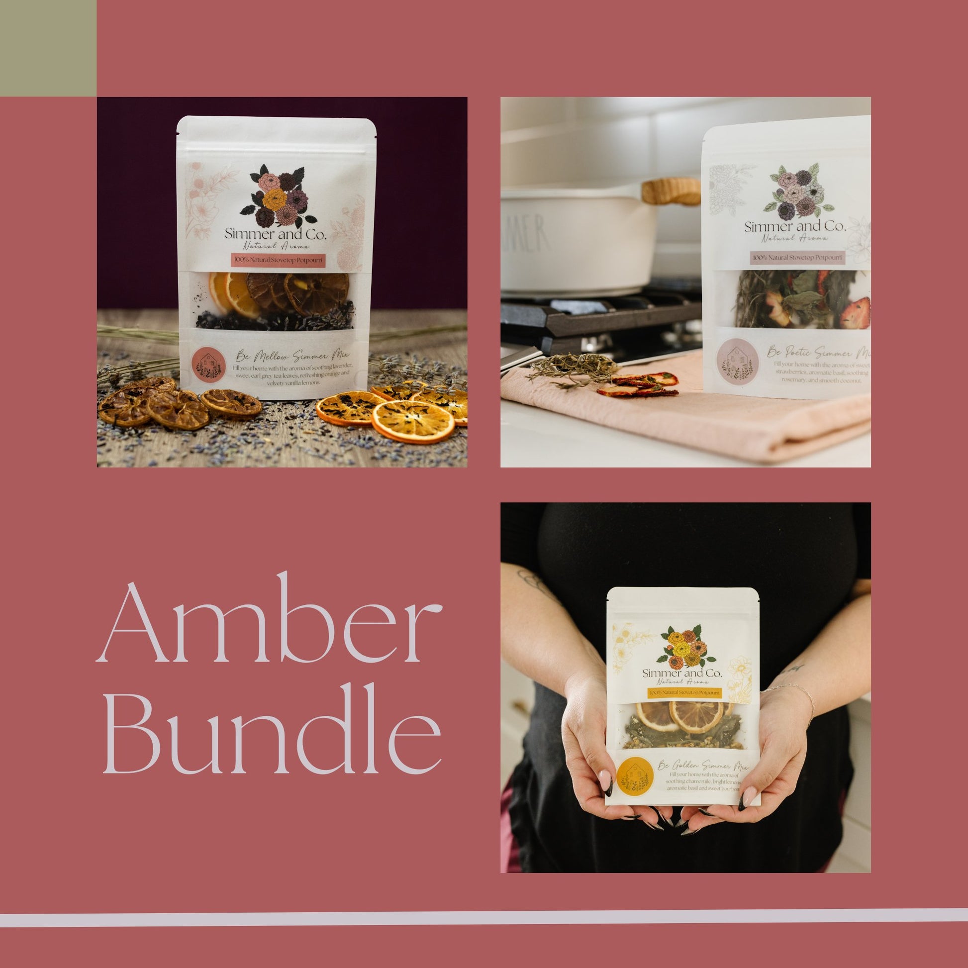 Spring Amber Bundle - Simmer and Co Natural Aroma Inc - Simmer Mix