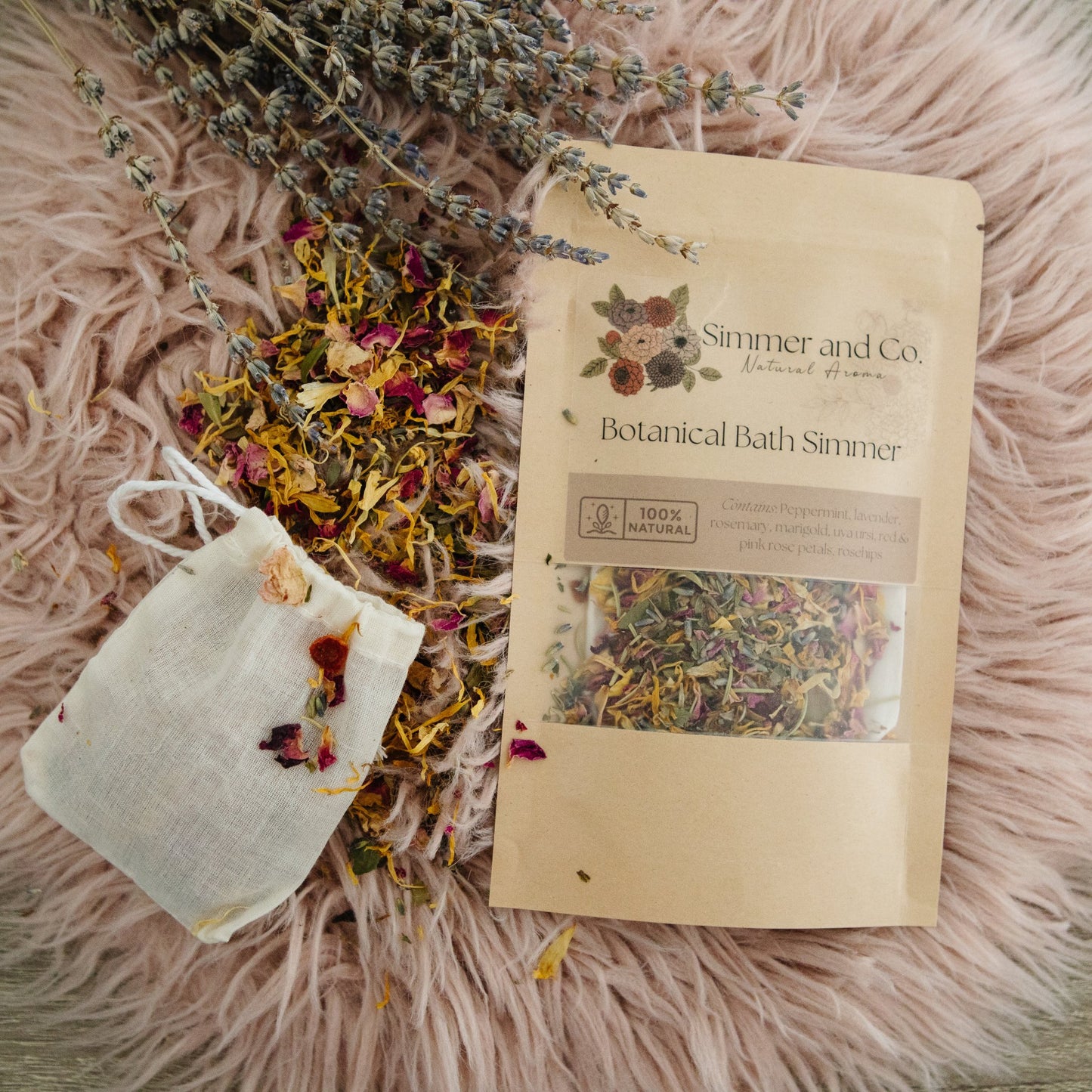 Botanical Simmer Bath Tea - Simmer and Co Natural Aroma Inc - Stovetop Potpourri Simmer Mix