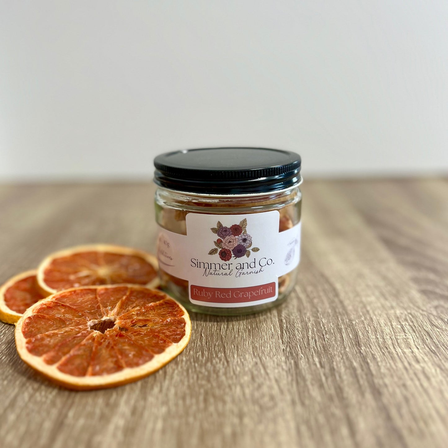 Dried Grapefruit Slices, Natural Garnish - Simmer and Co Natural Aroma Inc - Fruit Garnish