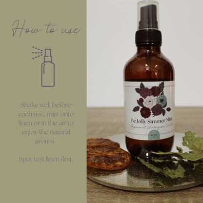 Be Jolly Simmer Mist, Room and Linen Spray