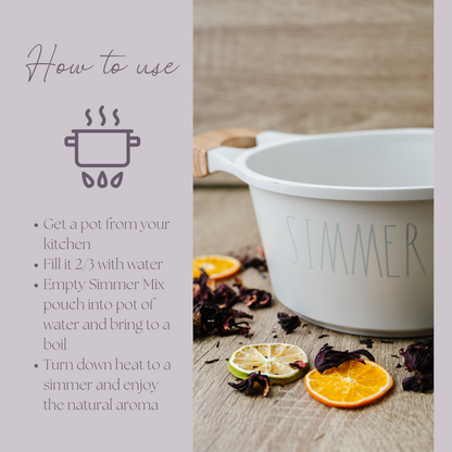 Be Mellow Simmer Mix, Stovetop Potpourri