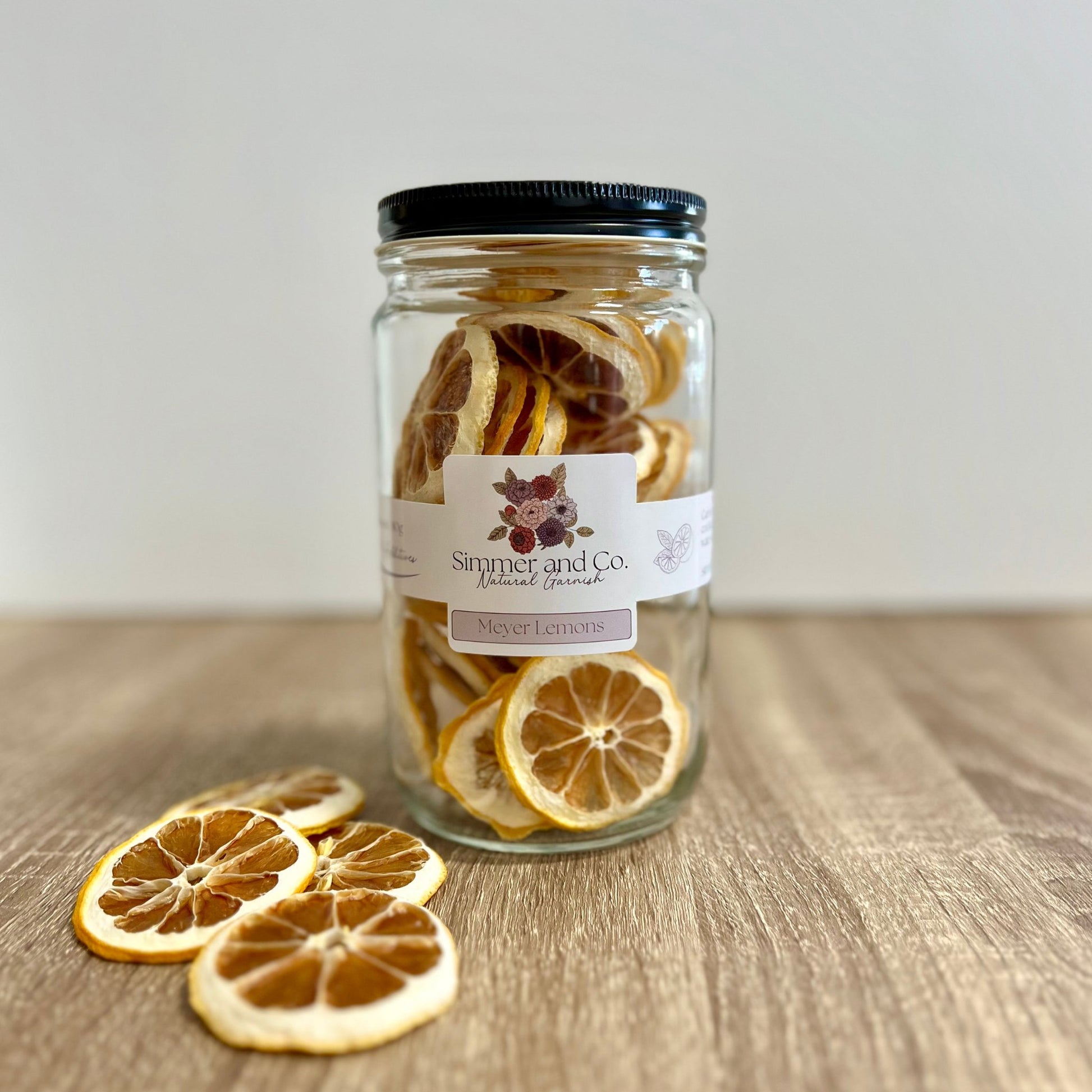 Dried Lemon Slices, Natural Garnish - Simmer and Co Natural Aroma Inc - Fruit Garnish