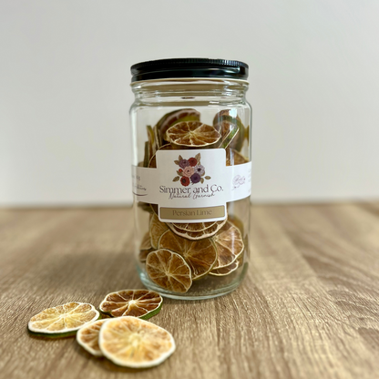 Dried Lime Slices, Natural Garnish