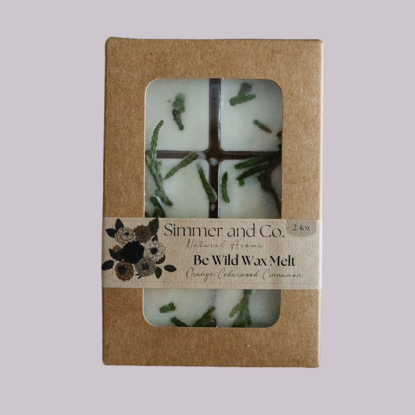 Be Cozy Simmer Wax Melt, Botanical Wax Cubes