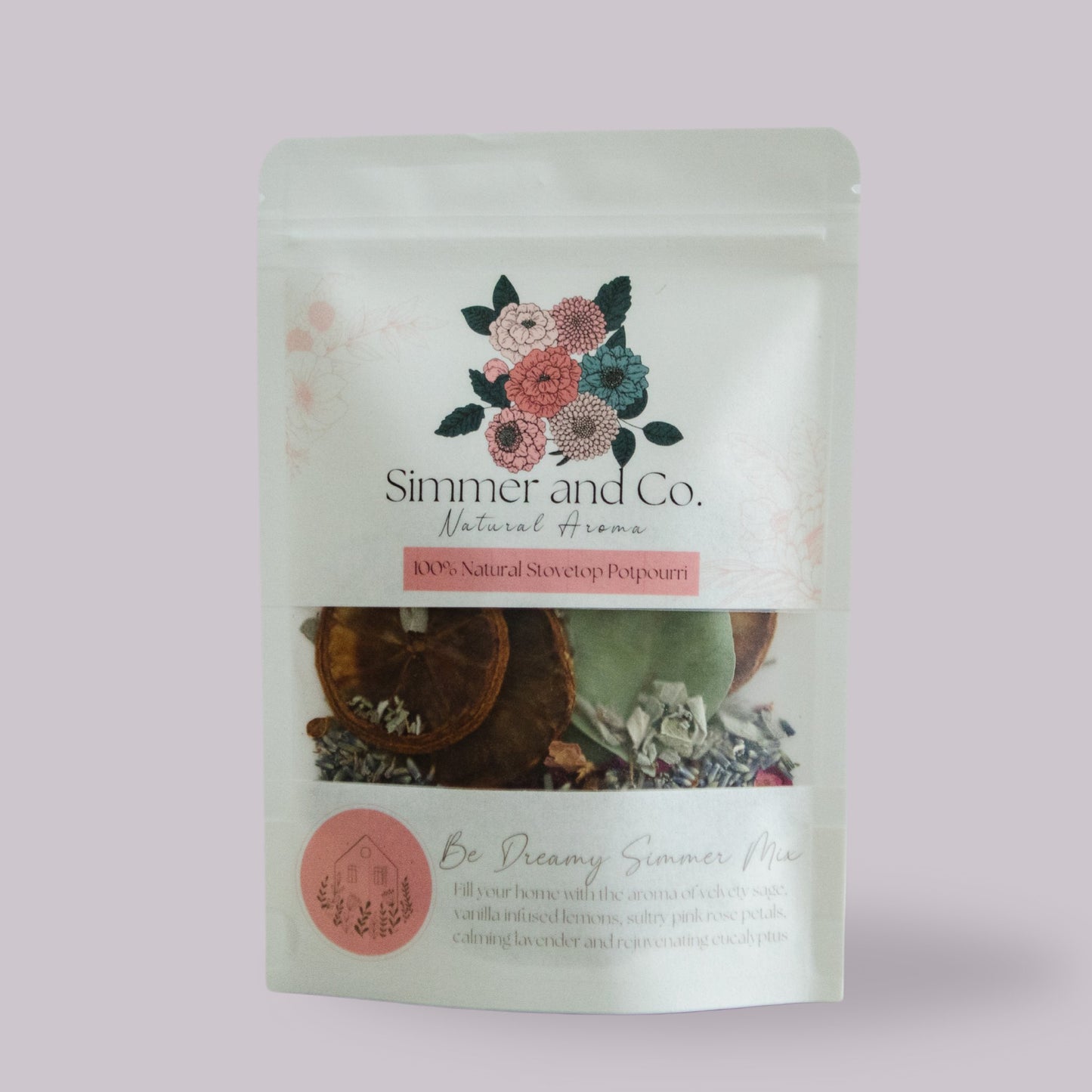 Be Dreamy Simmer Mix, Stovetop Potpourri - Simmer and Co Natural Aroma Inc - Stovetop Potpourri Simmer Mix