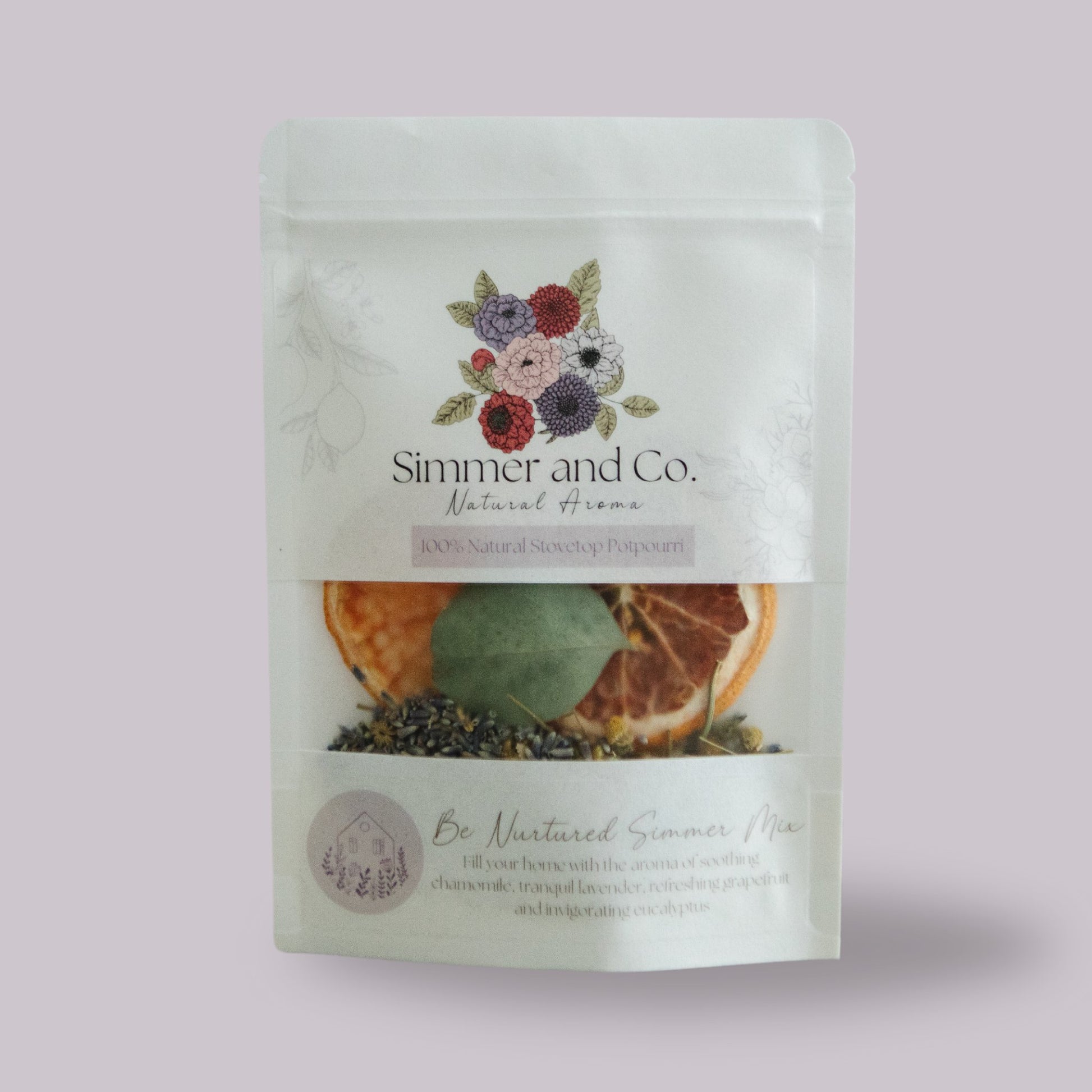 Be Nurtured Simmer Mix, Stovetop Potpourri - Simmer and Co Natural Aroma Inc - Stovetop Potpourri Simmer Mix