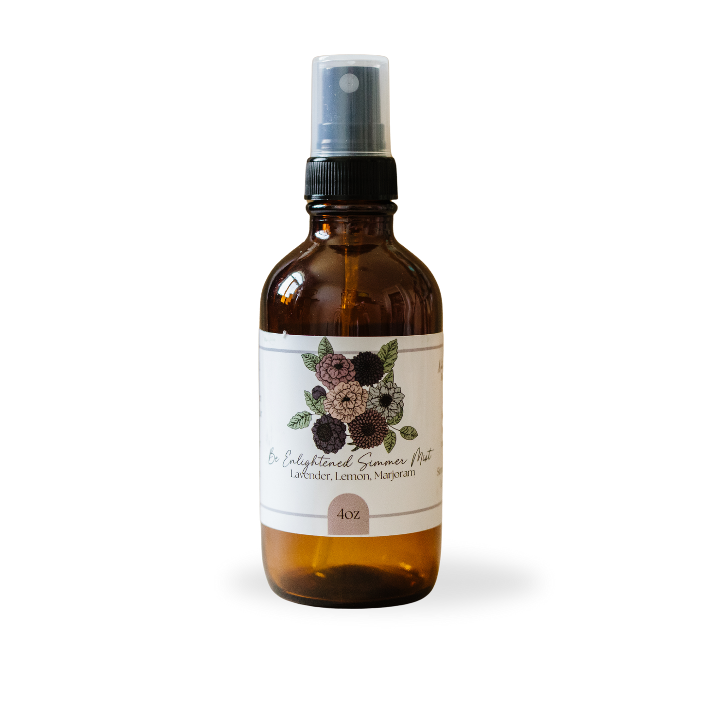 An all natural room and linen spray in a amber glass bottle