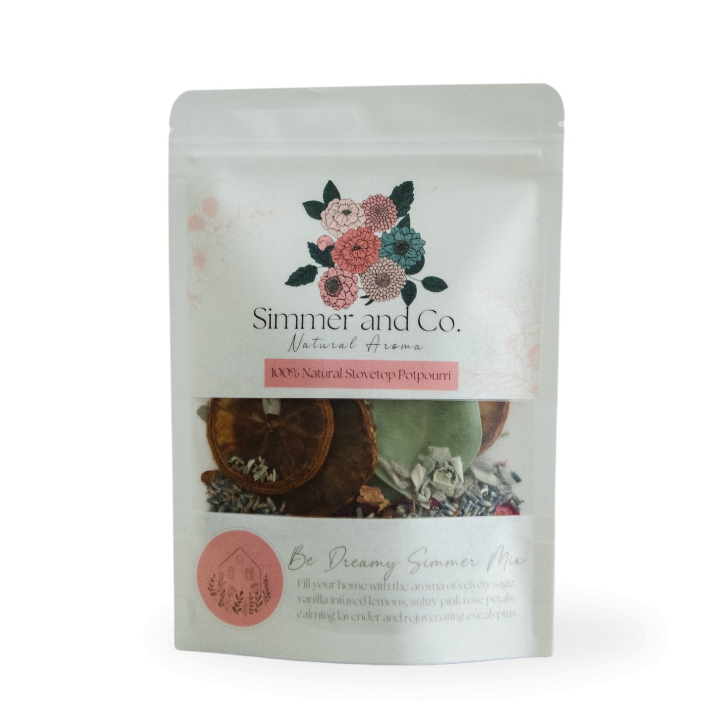 Be Dreamy Simmer Mix, Stovetop Potpourri - Simmer and Co Natural Aroma Inc - Stovetop Potpourri Simmer Mix