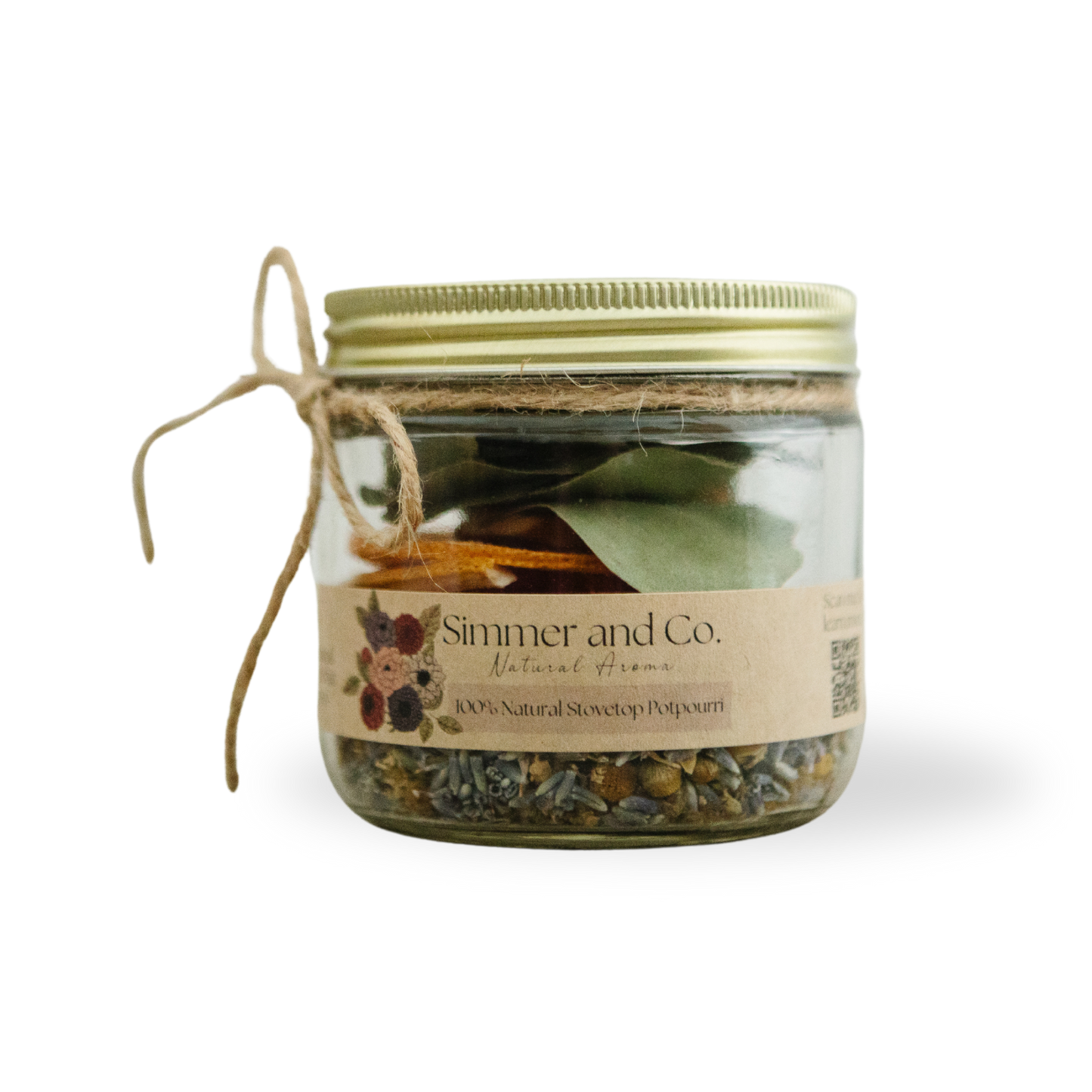 Be Nurtured Simmer Mix, Stovetop Potpourri 12oz Glass Jar