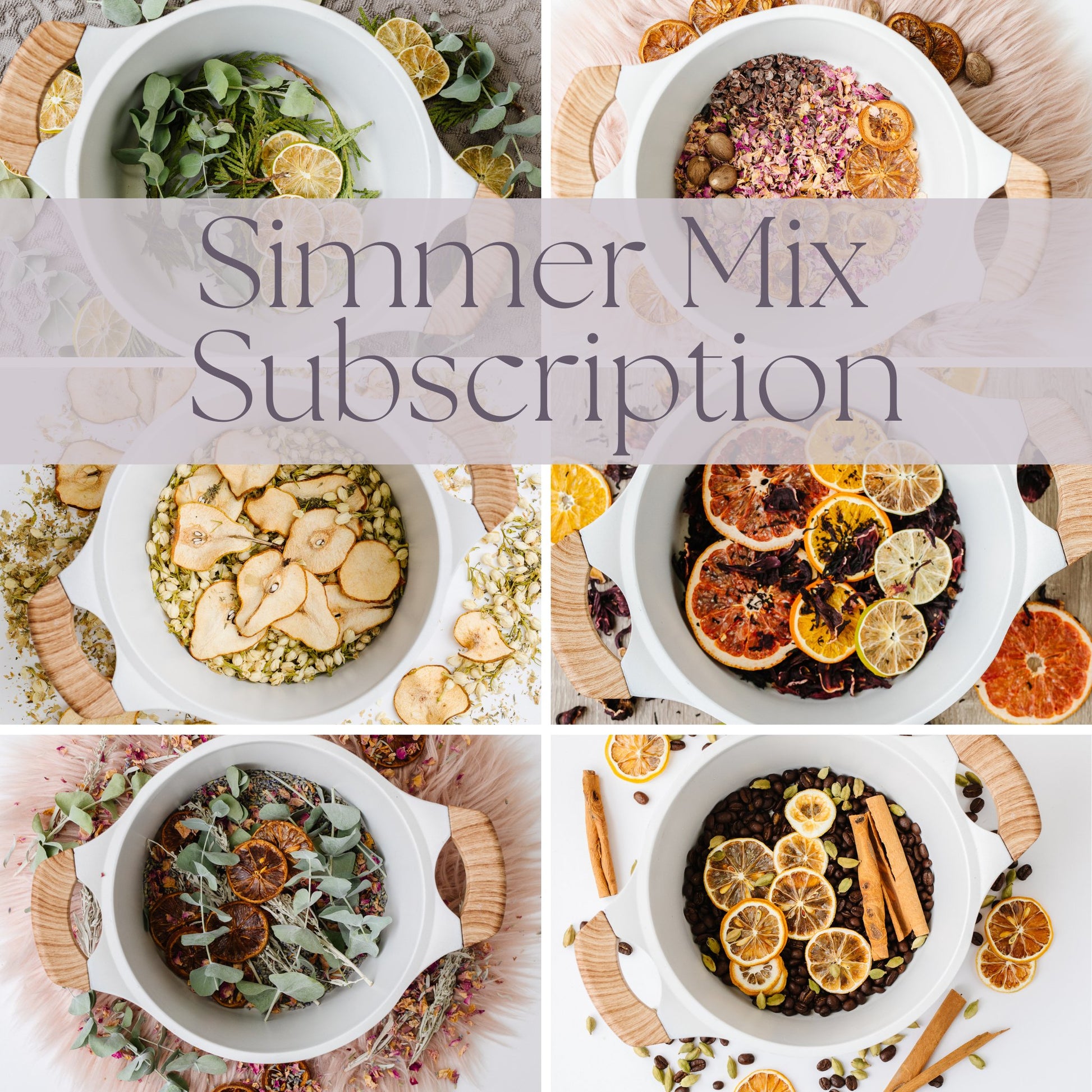 Simmer Mix Subscription - Simmer and Co Natural Aroma Inc - Stovetop Potpourri Simmer Mix