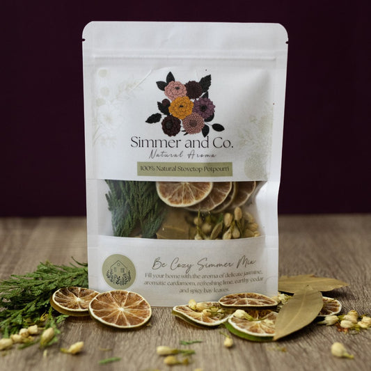 Be Cozy Simmer Mix, Stovetop Potpourri - Simmer and Co Natural Aroma Inc - Stovetop Potpourri Simmer