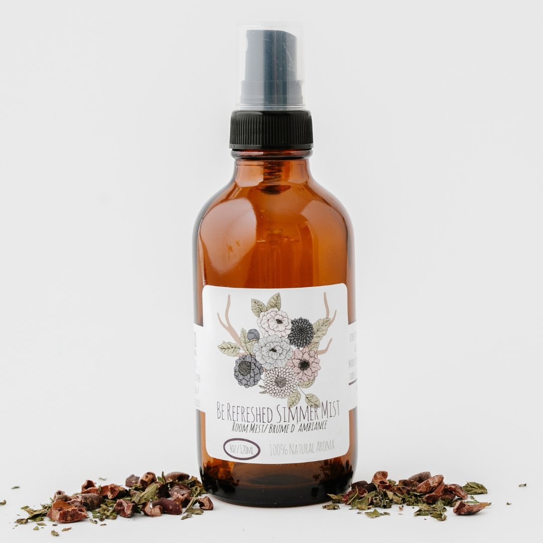 Be Refreshed Simmer Mist, Room and Linen Spray - Simmer and Co Natural Aroma Inc - Natural Room Spray Simmer Mist
